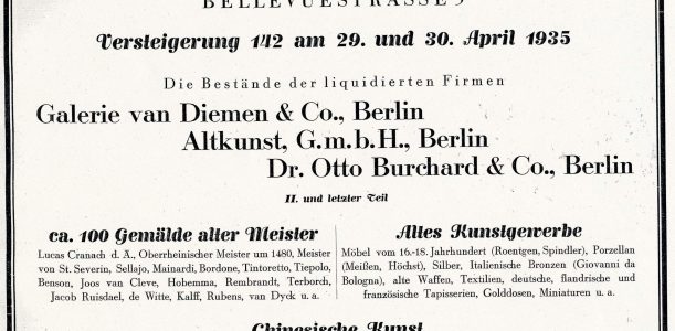 Documentation on Berlin Art Auctions