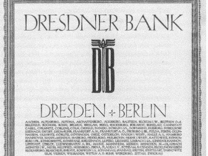 Facts & Files was commissioned by the Hannah-Arendt Institute for Research on Totalitarianism, Dresden, to conduct an archive survey on records of the Dresdner Bank.