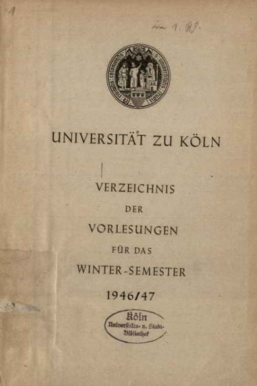 Seit August 2017 erarbeitete Facts & Files im Auftrag der Universität zu Köln ein Gutachten, das Stiftungen, Förderungen an Wissenschaftler oder An-Institute und Ehrungen von Personen an der Universität zu Köln und deren Belastungen im Nationalsozialismus thematisierte.